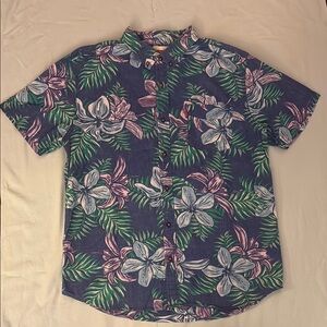 Hawaiian Tropical Button-Down Shirt